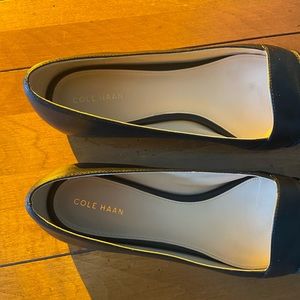 Cole Haan black flats, US size 10